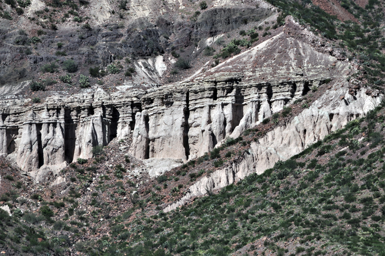 ash rock formations